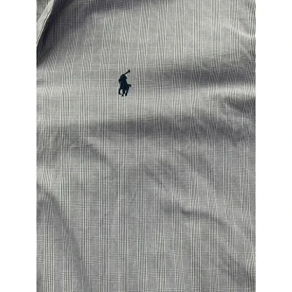 Polo Golf Ralph Lauren Mens Size L Long Sleeve Button Up Purple Lofting Cotton - Picture 2 of 8